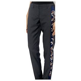 Calça de lã cinza No 21 Cinza