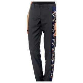 No 21 Grey Wool Pants Grey