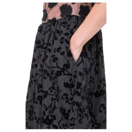 Max Mara-Lace dress-Black,Beige