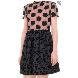 Max Mara Spitzenkleid schwarz und beige Schwarz Beige