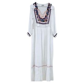Antik Batik Kleider Weiß
