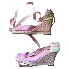 Christian Louboutin-pink louboutins mules-Pink