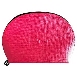 Dior Fuchsia Leatherette Pouch Fuschia