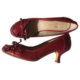 Balenciaga-Small heel 5 cm-Dark red