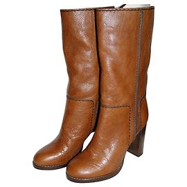Chloé Bottes à talons CHLOE bohème chic Marron clair