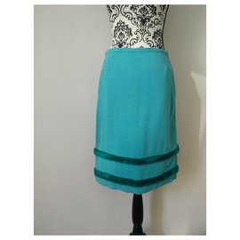 Versace-Skirts-Turquoise