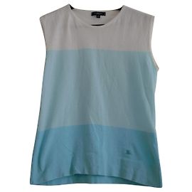 Top Burberry en coton turquoise Turquoise