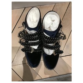 Givenchy-Ankle Boots-Dark blue