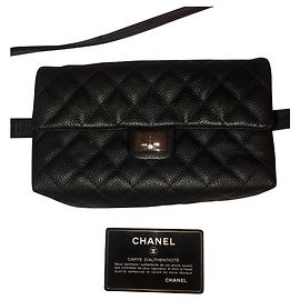Chanel Uniform clutch Black
