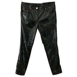 Moschino Wet look pvc pants Black