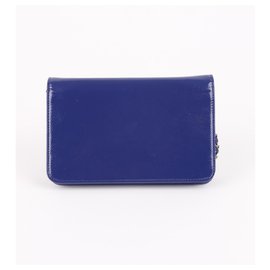Chanel-Brieftasche an der Kette-Blau
