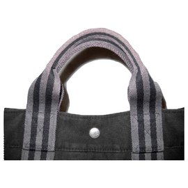 Hermès-HERMES vintage bag Toto-Dark grey