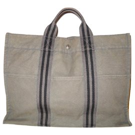 Hermès-HERMES vintage bag Toto-Grey