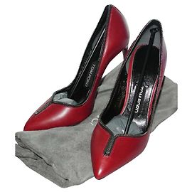 Tom Ford new burgundy leather pumps Dark red