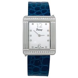 Relógio "Ma Première" de Poiray, aço e diamantes em couro. Outro