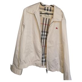 Burberry Beige Cotton Jacket L Beige