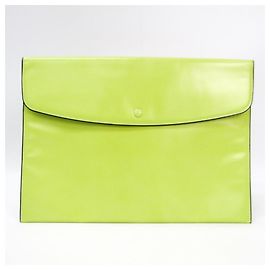 Pochette Valextra en cuir vert Vert Vert clair