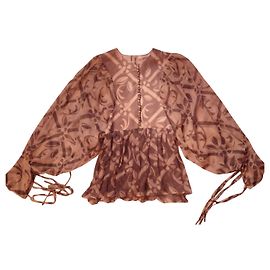 Chloé Silk Blouse Grey Grey
