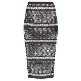 Gonna lunga Roland Mouret nera e argento Nero Argento
