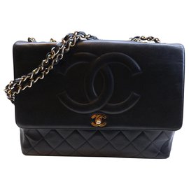 Chanel-Chanel bolso vintage-Negro