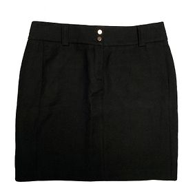 Falda recta de algodón negra Paul & Joe Talla 42 Negro