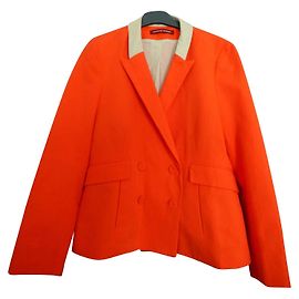 Giacca Blazer Comptoir Des Cotonniers Rosso Vermiglio e Oro Rosso D'oro