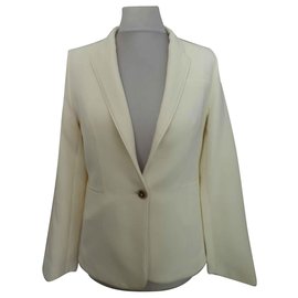Autre Marque CHATTAWAK Suit Jacket Eggshell Viscose Eggshell