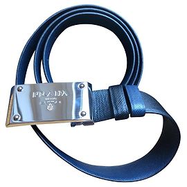 Cinturón para hombre Prada Negro Azul