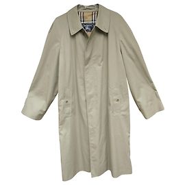 Talla vintage Burberry Khaki impermeable 52 Estado como nuevo Caqui