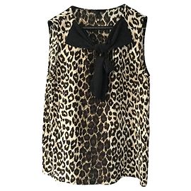 Maje Leopard Seidentop Leopardenprint