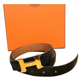 Hermès-H-Negro,Dorado