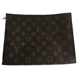 Louis Vuitton-Clutch-Taschen-Braun