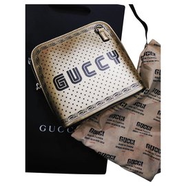 Gucci-gucci sega bag authentic-Golden