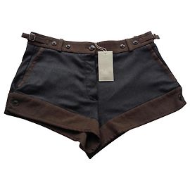 Vanessa Bruno Shorts de lã marrom cinza Marrom Cinza antracite