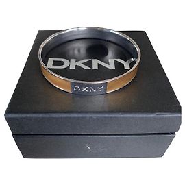 Bracciale Dkny Bicolore in Metallo Argento e Oro Argento D'oro