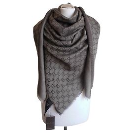 gucci marrom novo cachecol Marrom