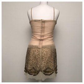 Flavio Castellani-Vestidos-Beige,Dorado