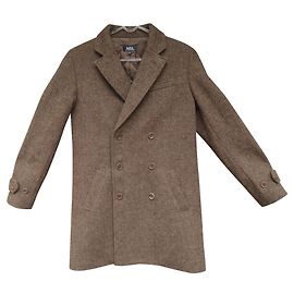 APC coat in Harris Tweed size S Brown