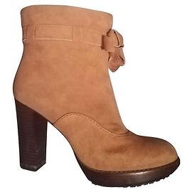 Paul Smith Liberty boots camel kid suede Beige