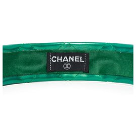 Chanel-Diadema acolchada verde-Verde