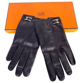 Hermès Handschuhe Schwarz