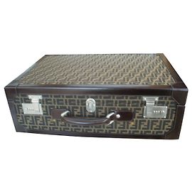 Fendi Mala de viagem Marrom