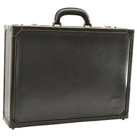 Alfred Dunhill Mala de couro de Dunhill Preto