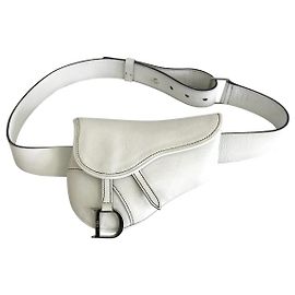 Bolsa de sela Dior Branco