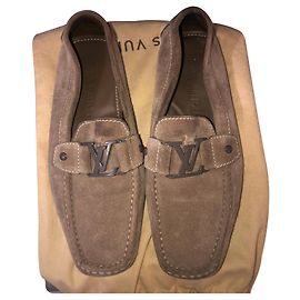 Mocassins Louis Vuitton Monte Carlo Marron Taupe