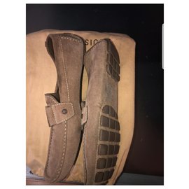 Louis Vuitton-Louis Vuitton Monte Carlo loafers-Brown,Taupe