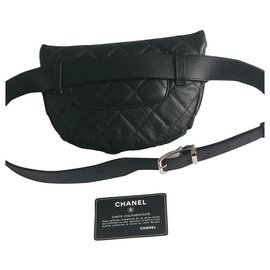 Autre Marque-Chanel bag is worn at the waist-Black