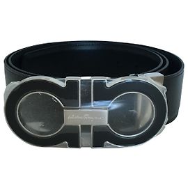 Salvatore Ferragamo Ledergürtel Schwarz