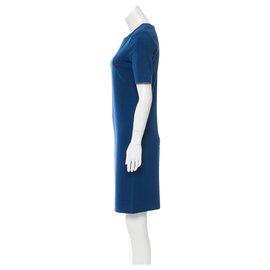 Diane Von Furstenberg-Vestido Lee azul pizarra limpio-Azul