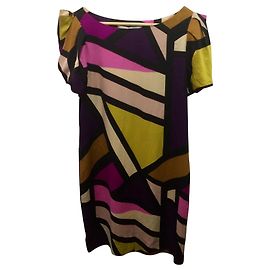 Vestido Diane Von Furstenberg Lionel de seda georgette estampado Lady Day Multicolor